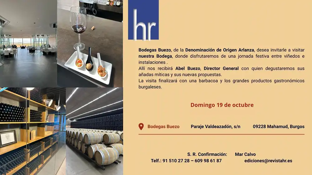 Invitación Visita de Bodega Buezo